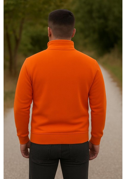 Yarım Fermuarlı Erkek Polar Sweatshirt - Sıcak Tutan , Rahat Kalıp modelleri