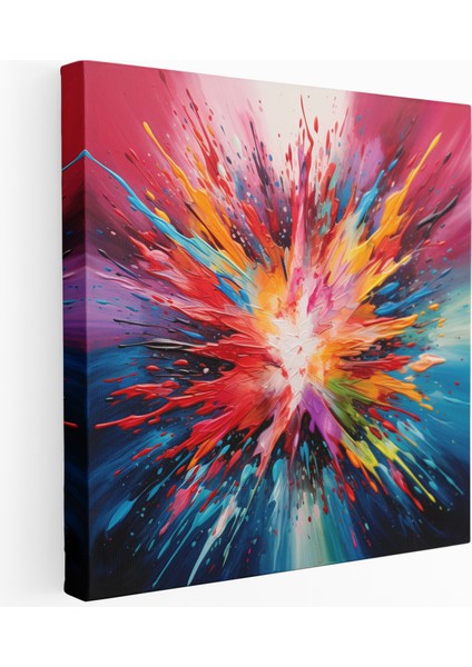 Enerjik Patlama Kanvas Tablo