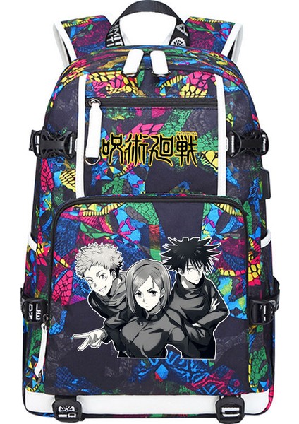 Anime Çevresinde Beş Iki Boyutlu Sırt Çantası (Yurt Dışından)