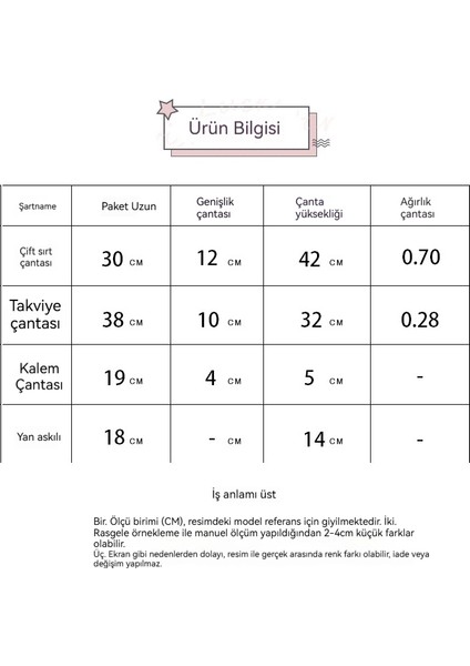 Öğrenci Sevimli Büyük Kapasiteli Sırt Çantası (Yurt Dışından) indirimleri