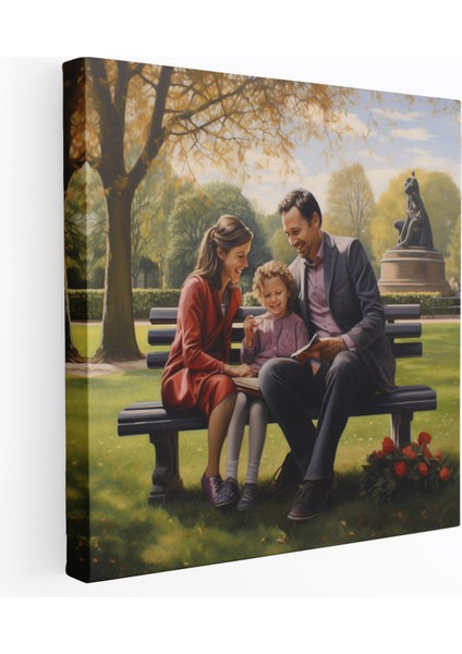 Portre Kanvas Tablo - Klasik Yağlı Boya Duvar Sanatı - Ev Dekorasyonu Aile Duvar Sanatı