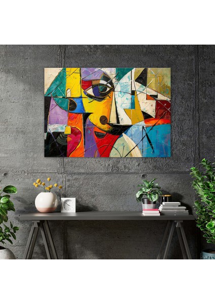 Pablo Picasso Kübizm Soyut Kanvas Tablo - Duvar Sanatı Duvar Dekorasyonu modelleri