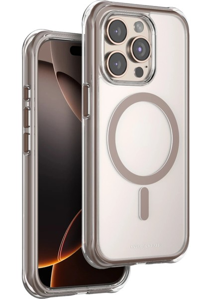 Onegif Apple Iphone 15 Pro Max Hulk Magsafe Kapak - Çöl Titanyum Dsdrn