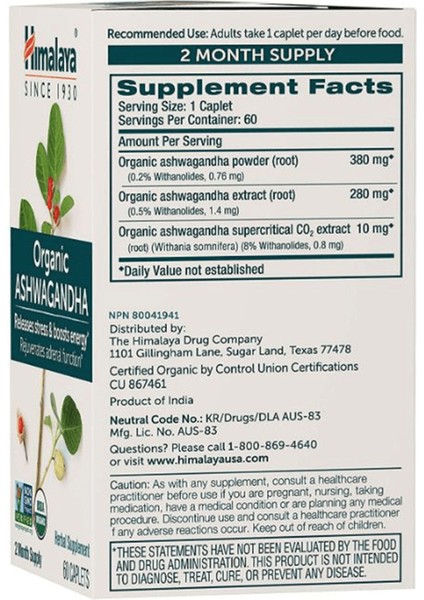 Organıc Asva Ganda 670MG 60 Tablet.abd MENŞEI.4148 fiyatları