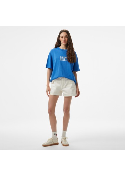 Hoss x Gant Baskılı Bisiklet Yaka Erkek Mavi T-Shirt indirimleri