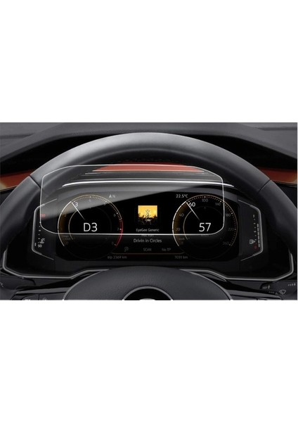 Volkswagen T Roc Dijital Gösterge Panel 9h Ekran Koruyucu