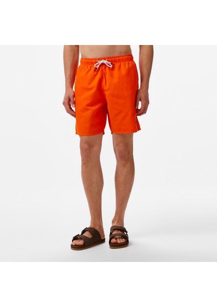 Erkek Turuncu Regular Fit Deniz Şortu modelleri