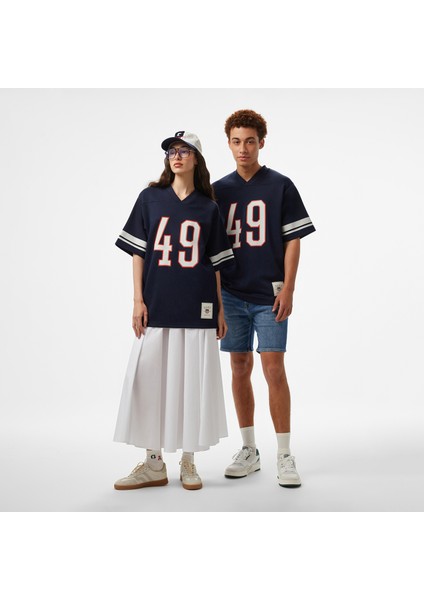 Hoss x Gant 49 Contrast Graphic Unisex Lacivert T-Shirt