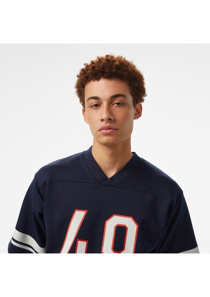 Hoss x Gant 49 Contrast Graphic Unisex Lacivert T-Shirt