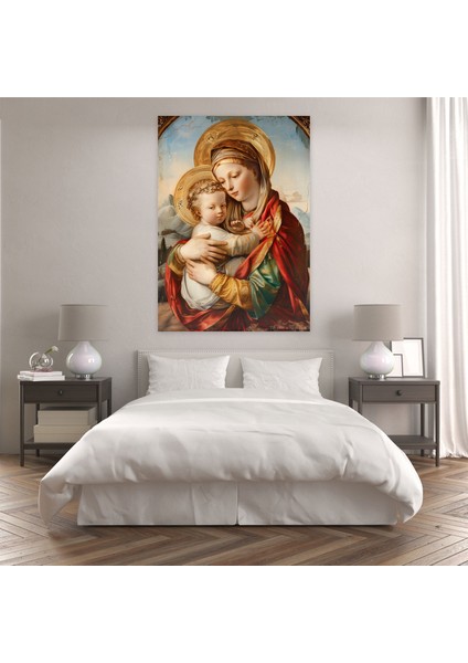 Raffaello Sanzio'nun Madonna ve Çocuk Tablosu Kanvas Baskı - Ev Dekorasyonu ve Duvar Sanatı Için Ideal modelleri