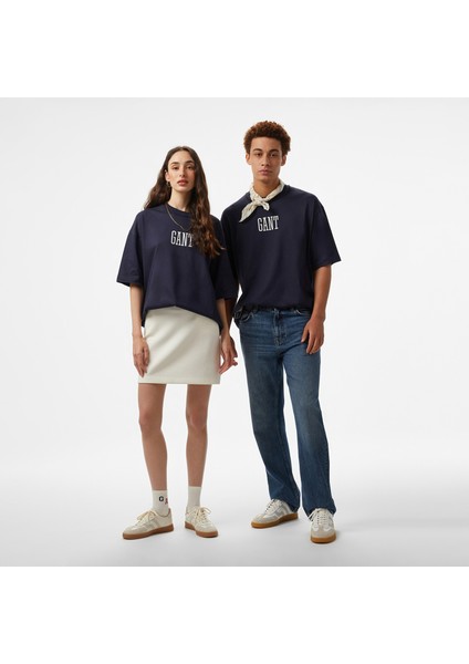 Hoss x Gant New Generation Unisex Lacivert T-Shirt