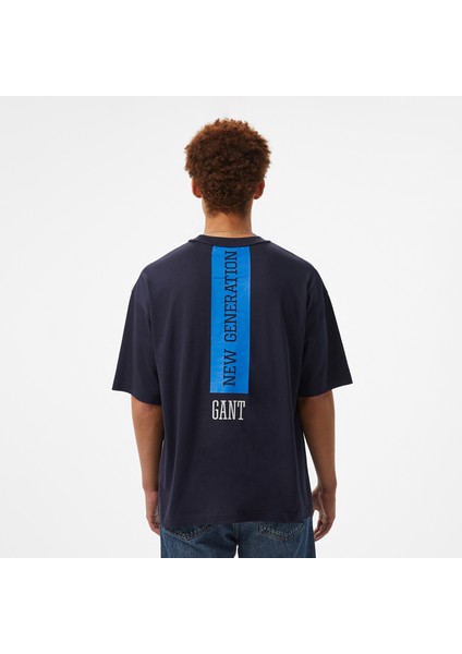 Hoss x Gant New Generation Unisex Lacivert T-Shirt modelleri