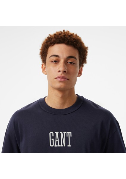 Hoss x Gant New Generation Unisex Lacivert T-Shirt