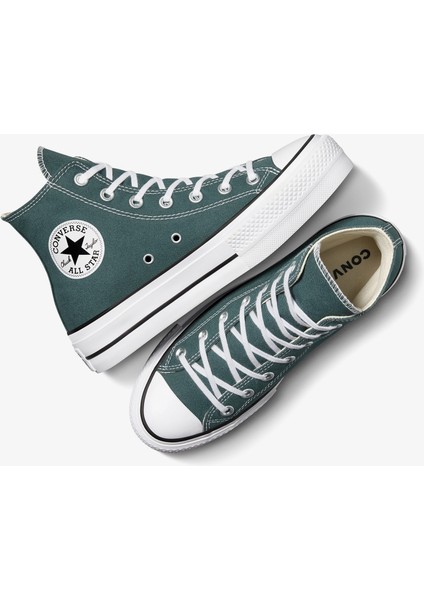 Chuck Taylor All Star Lift Unisex Yeşil Platform Sneaker indirimleri