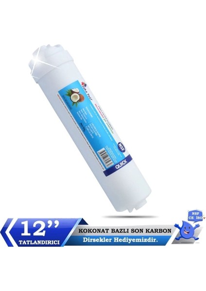 Hindistan Cevizi Bazlı Ultra Tatlandırıcı Kalın Post Karbon Filtre fiyatları