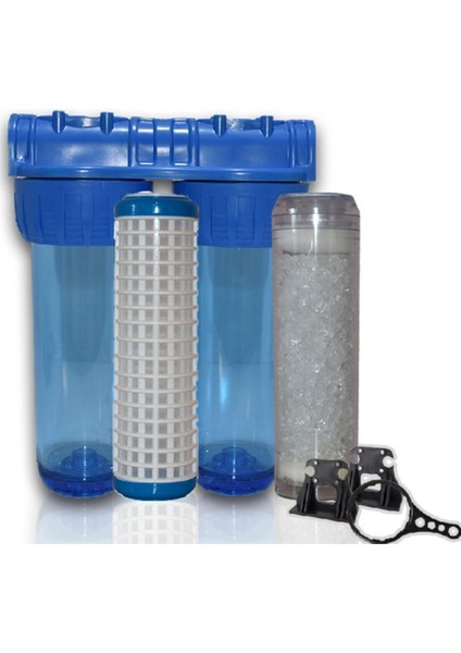 Daire Girişi 10" 2 Aşamalı Su Arıtma Sistemi - Yıkanabilir + Silifoz fiyatları