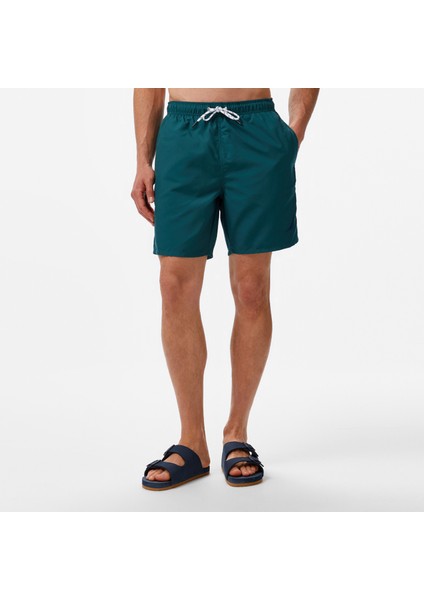 Erkek Yeşil Regular Fit Deniz Şortu modelleri