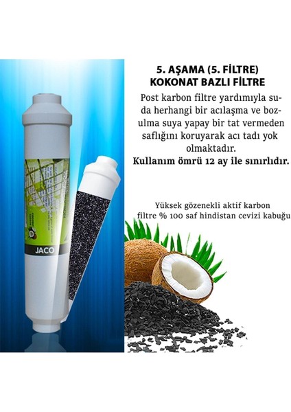 5 Adet Su Arıtma Son Karbon Filtre - Ekonomik Paket fiyatları