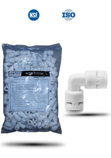 100 Adet Quick Bağlantı Dirseği