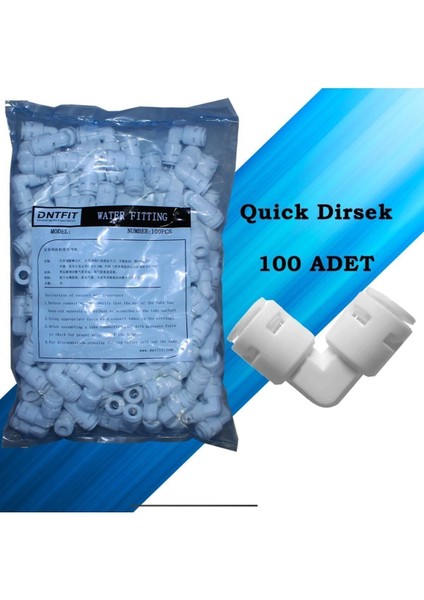 100 Adet Quick Bağlantı Dirseği fiyatları