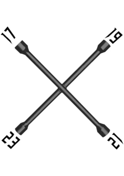 4 Kollu Bijon Anahtarı Siyah 17-19-21-23 Her Araca Uyumlu fiyatları