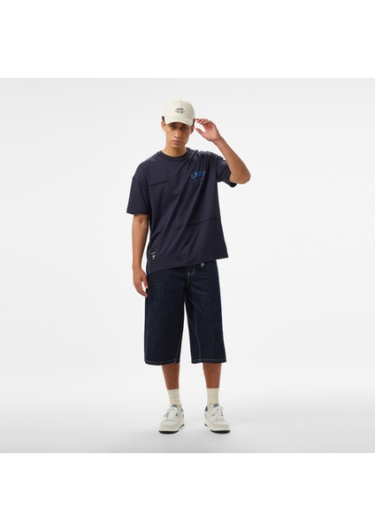 Hoss x Gant New Generation Contrast Graphic Erkek Lacivert T-Shirt modelleri