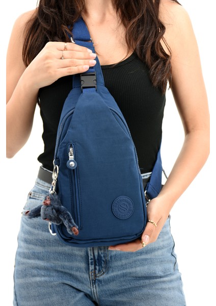 Kadın Su Geçirmez Buruşuk Kumaş Çapraz Çanta