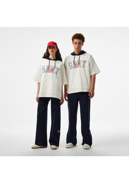 Hoss x Gant New Generation Erkek Beyaz Sweatshirt