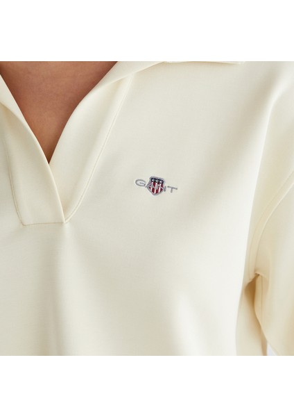 Kadın Krem Logolu Polo indirimleri
