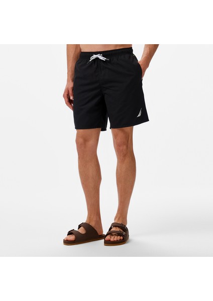 Erkek Siyah Regular Fit Deniz Şortu modelleri