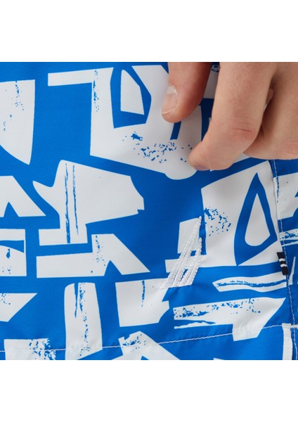 Erkek Mavi Regular Fit Desenli Deniz Şortu indirimleri