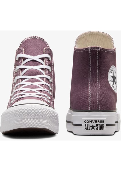 Chuck Taylor All Star Lift Unisex Bordo Platform Sneaker modelleri