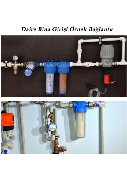Daire Girişi Tek Aşamalı Su Yumuşatma Sistemi - Boş Kasa