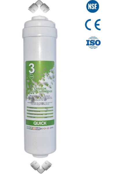 Kapalı Kasa Su Arıtma 3 Numara Inline Karbon Filtre