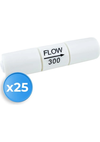 25 Adet Su Arıtma Cihazı Atık Su Kısıtlayıcı (Restriktör) - 300 Flow fiyatları