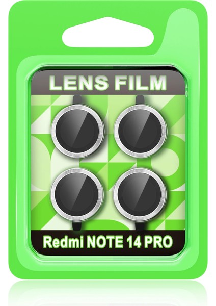 Xiaomi Redmi Note 14 Pro 5g Raze Metal Kamera Lens - Gümüş Dsdrn
