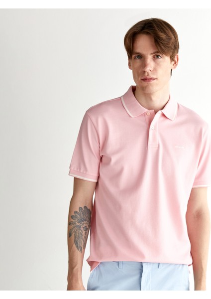 Erkek Pembe Regular Fit Polo fırsatları