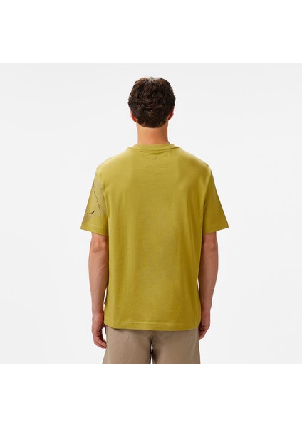 Erkek Yeşil Regular Fit Baskılı T-Shirt fiyatları