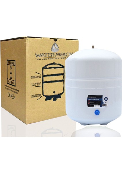 8 Lt Su Arıtma Deposu - Metal Genleşme Tankı - Tank Vanası Hediyeli fiyatları