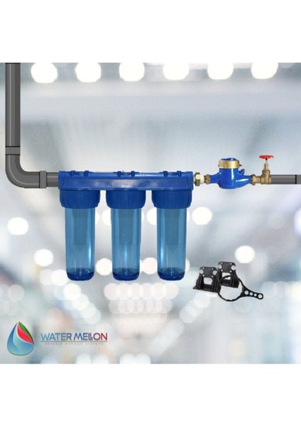 Daire Girişi 10 Inç 3 Aşamalı Su Arıtma - Kireç Önleyici modelleri