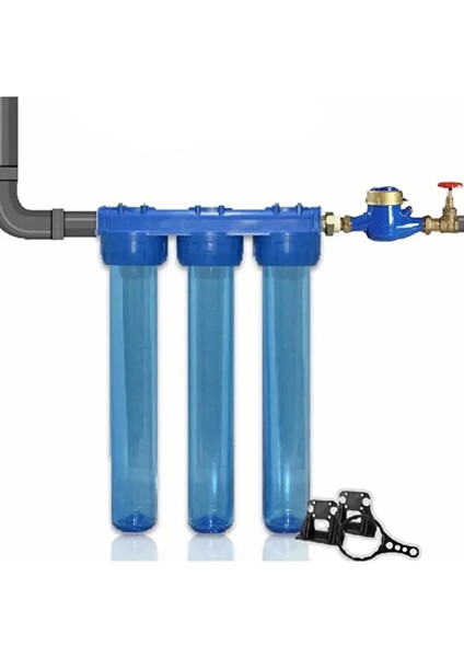 Atlantis Daire Girişi 20 Inç 3 Aşamalı Yumuşatma Cihazı - Koku, Pas, Klor Önleyici fiyatları