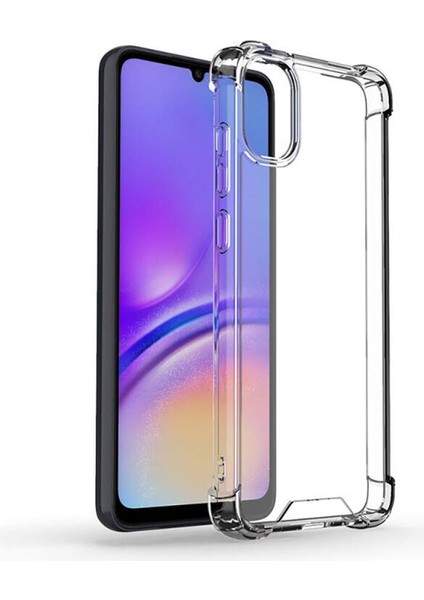 Samsung Galaxy A05 Kılıf Köşe Korumalı Şeffaf Sert Premium Silikon Kapak Ryc/nitro