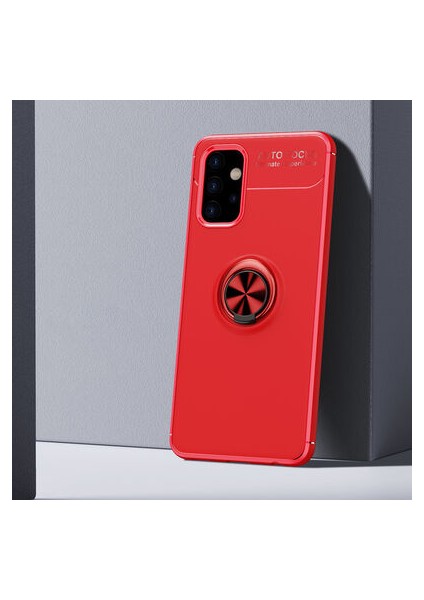 Samsung Galaxy A32 5g Kılıf Yüzüğü Stant ve Araç Tutucu Olabilen Şık Esnek Premium Silikon Kapak Ryc/ravel