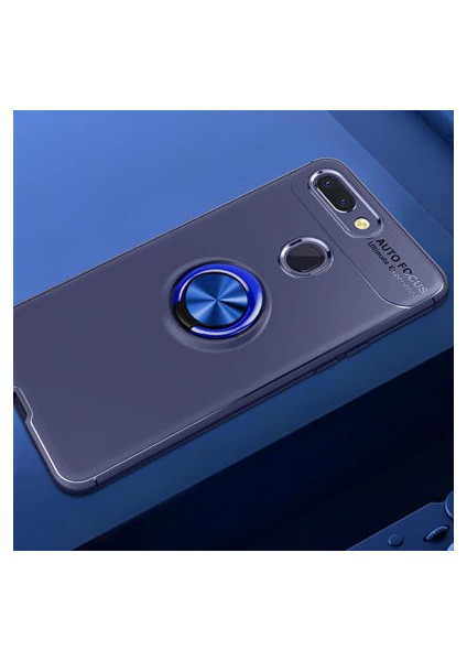 Xiaomi Mi 8 Lite Kılıf Yüzüğü Stant ve Araç Tutucu Olabilen Şık Esnek Premium Silikon Kapak Ryc/ravel