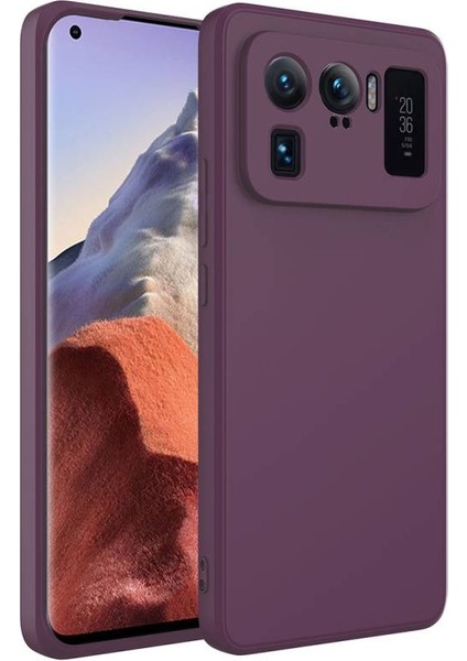 Xiaomi Mi 11 Ultra Kılıf Içi Telefonu Çizmeyen Kadife Kaplı Dışı Soft Yapılı Esnek Lansman Kapak Ryc/mara