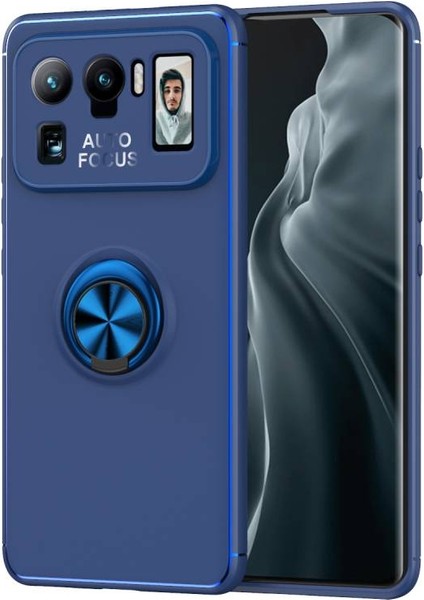 Xiaomi Mi 11 Ultra Kılıf Yüzüğü Stant ve Araç Tutucu Olabilen Şık Esnek Premium Silikon Kapak Ryc/ravel