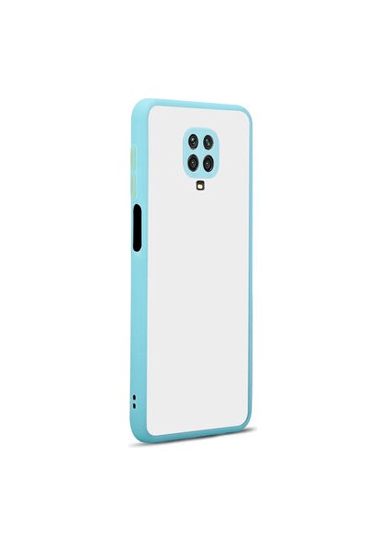 Redmi Note 9s Kılıf Arkası Buğulu Kenarları Renkli Sert Premium Silikon Kapak Rcv/hux