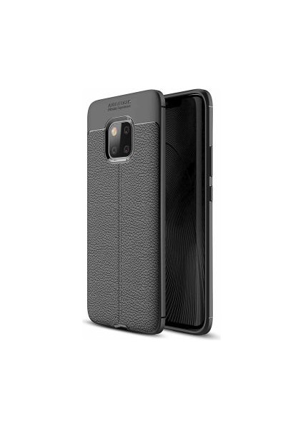 Huawei Mate 20 Pro Kılıf Deri Silikon Yüzeyli Yüksek Kaliteli Silikondan Üretilmiş Premium Silikon Kapak Ryc/niss