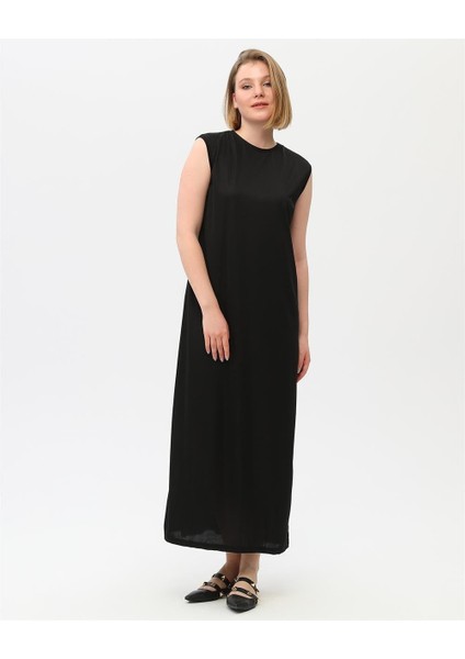 Defile Içlik Sade Basic Kolsuz Elbise - 06041-1.003 - Siyah