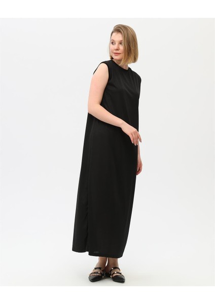 Defile Içlik Sade Basic Kolsuz Elbise - 06041-1.003 - Siyah modelleri